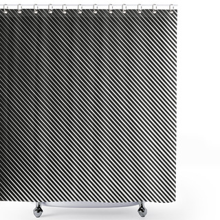 Personality  Lines Pattern. Abstract Pattern With Diagonal Lines. Vector Illustration. Shower Curtains