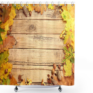 Personality  Autumn Background Shower Curtains