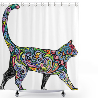 Personality  Decorative Cat Shower Curtains