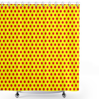 Personality  Pop-art, Comic Dotted Background Shower Curtains