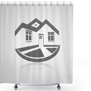 Personality  Symbol Of Home Shower Curtains