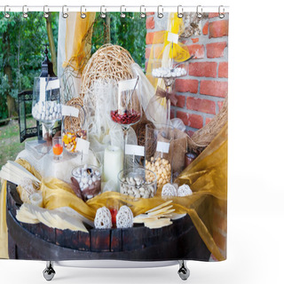 Personality  Wedding Candy Shower Curtains