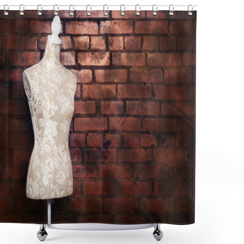 Personality  Antique Dress Form With Vintage Look Shower Curtains