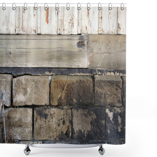 Personality  Old Stones Shower Curtains
