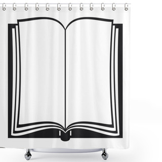 Personality  Open Book Shower Curtains