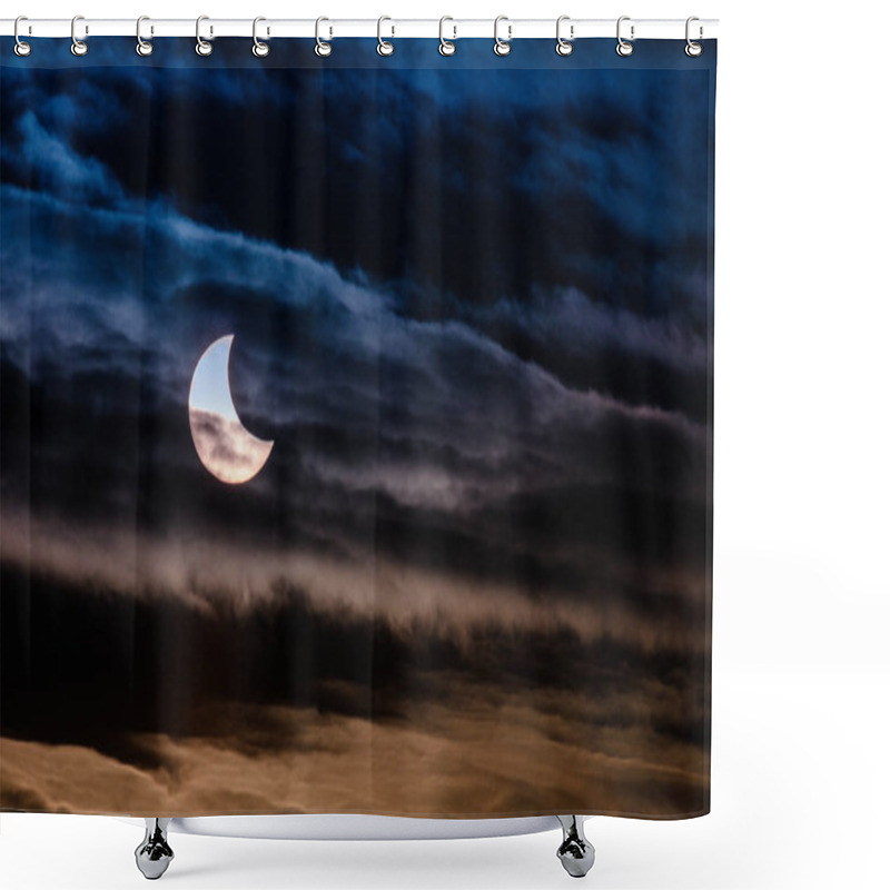 Personality  Partial Solar Eclipse. Shower Curtains