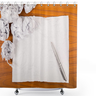 Personality  Blank For New Beginning To Start New Project Shower Curtains