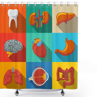 Personality  Internal Human Organs  Set Shower Curtains