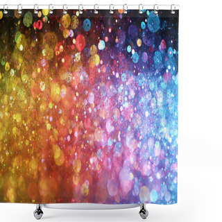 Personality  Rainbow Of Lights Shower Curtains