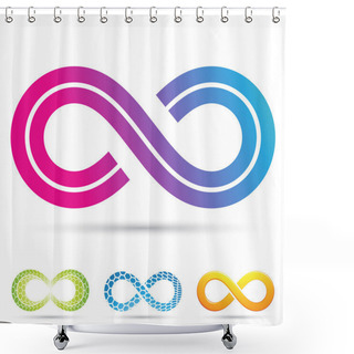 Personality  Retro Style Infinity Symbol Shower Curtains