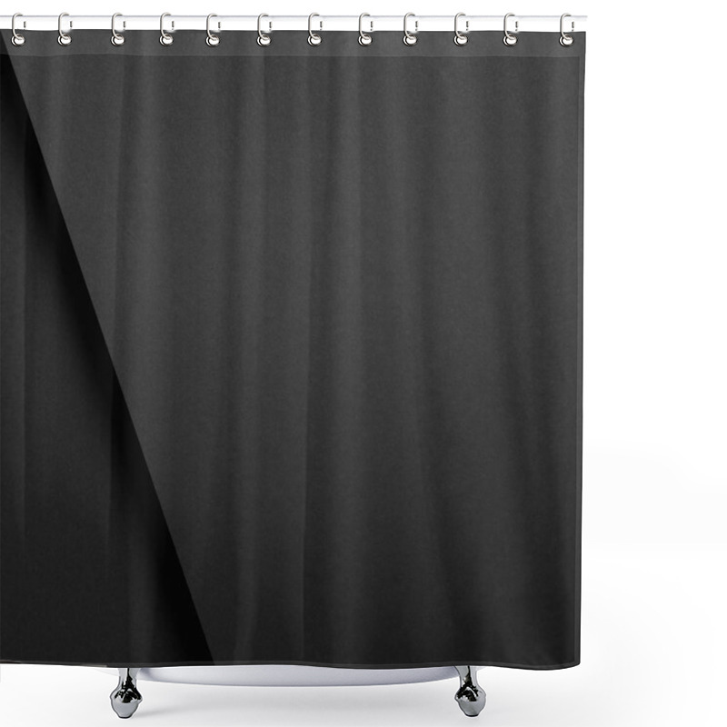 Personality  Dark Empty Abstract Monochrome Background Shower Curtains