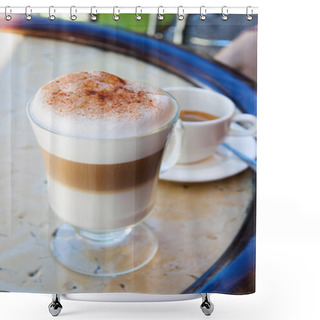 Personality  Cappuccino Shower Curtains