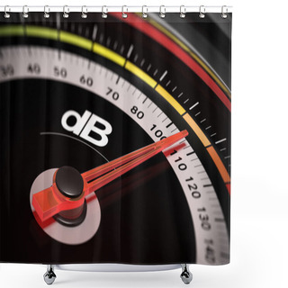 Personality  DB, Decibel Level Shower Curtains