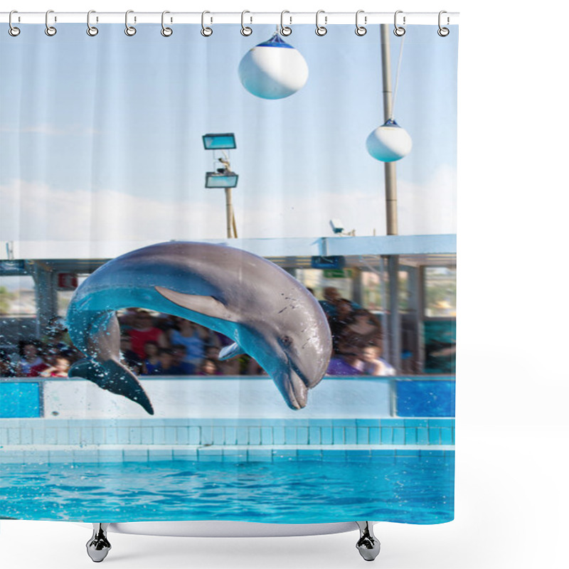 Personality  Dolphin Jumping Shower Curtains