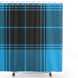 Personality  Blue Ombre Plaid Textured Seamless Pattern Suitable For Fashion Textiles And Graphics Shower Curtains