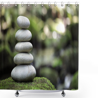 Personality  Balance And Harmony In Nature Shower Curtains