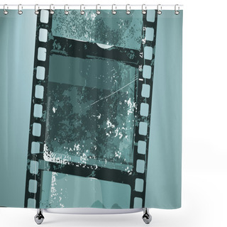 Personality  Grunge Film Shower Curtains