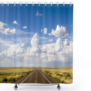 Personality  Route 66 In Arizona Shower Curtains