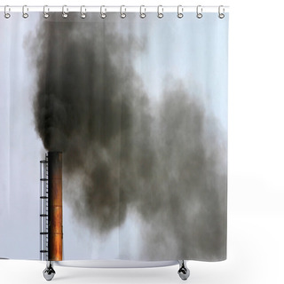 Personality  Industrial Air Pollution Shower Curtains