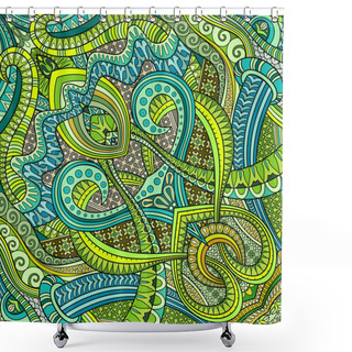 Personality  Vector Abstract Ethnic Hand Drawn Background Shower Curtains