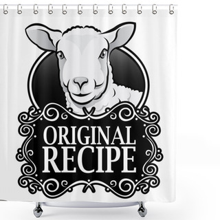 Personality  Original Recipe Lamb Seal Shower Curtains