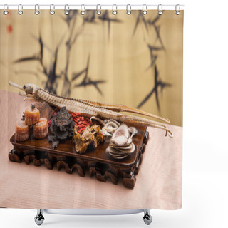 Personality  Chinese Traditional Medicine Health Benefit Shower Curtains