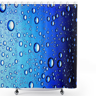 Personality  Water Drops Closeup. Shower Curtains