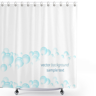Personality  Vector Background With Bubbles. Shower Curtains