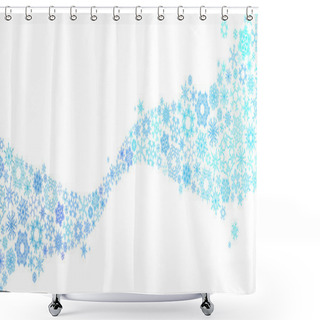 Personality  Vector Winter Background. Shower Curtains