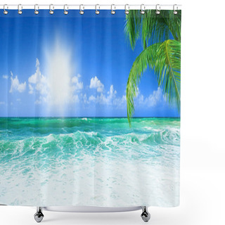 Personality  Beautiful Beach Shower Curtains
