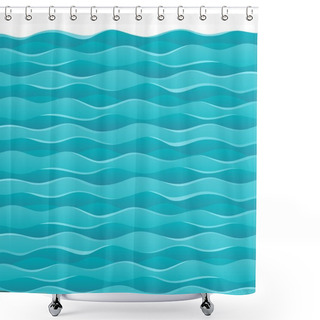 Personality  Waves Theme Image 7 Shower Curtains