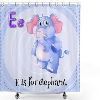 Personality  Letter E Shower Curtains