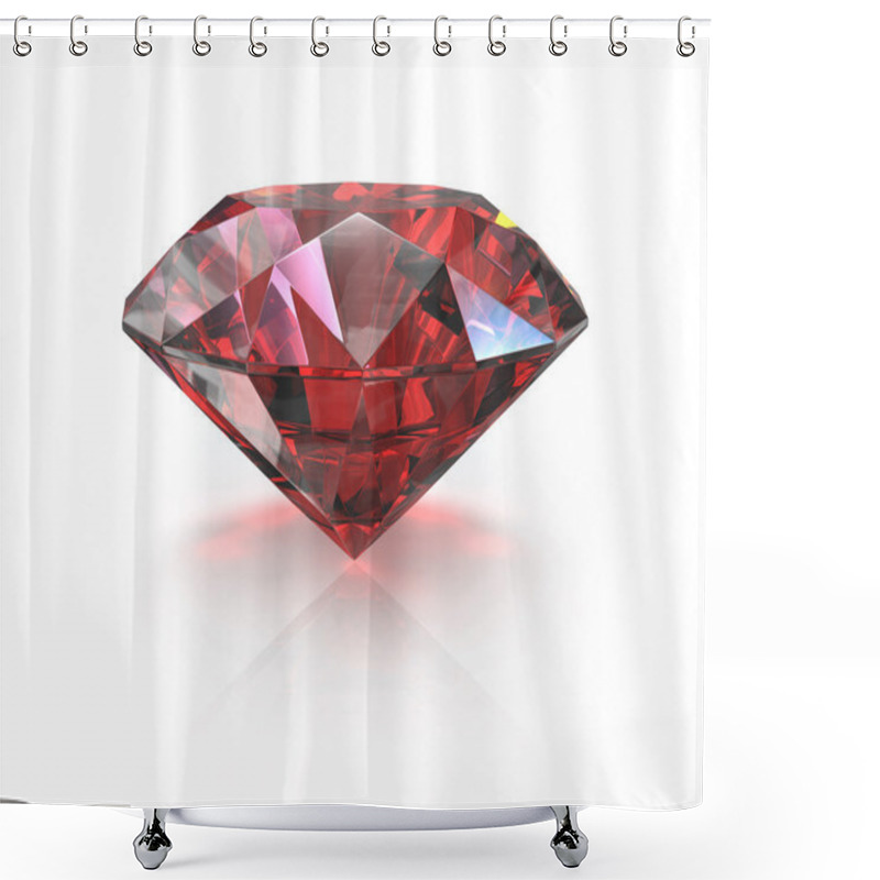 Personality  Round cut ruby shower curtains