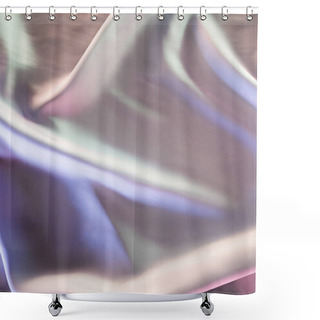 Personality  Light Colored Shiny Silk Fabric Background Shower Curtains