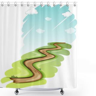 Personality  A Pathway Shower Curtains