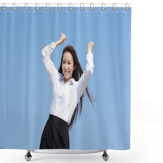 Personality  Carefree Business Woman Shower Curtains