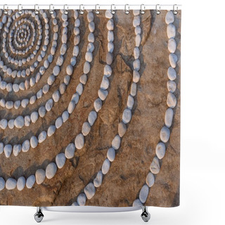 Personality  Range Of Stones Shower Curtains
