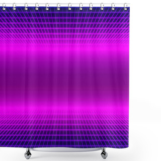 Personality  Retro 1980s Synthwave Glowing Neon Lights Plane Shower Curtains