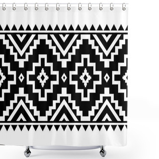 Personality  Aztec Style Vector Ornament.  Shower Curtains