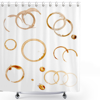 Personality  Coffee Stain Fleck Drink Beverage Shower Curtains