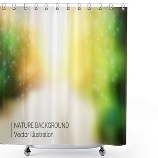 Personality  Abstract Colorful Nature Background With Blurred Effect Shower Curtains