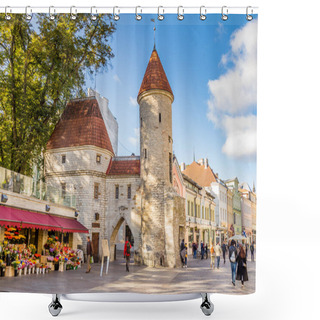 Personality  Entrance Old Town Talinn In Estonia Shower Curtains