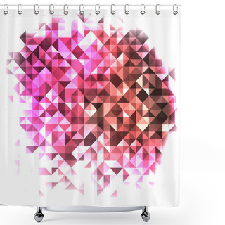Personality  Violet Triangles Shower Curtains