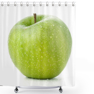 Personality  A Ripe Green Apple Shower Curtains