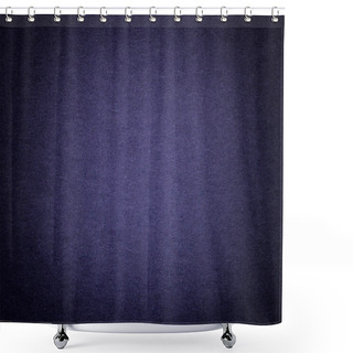 Personality  Texture Of Vintage Dark Denim Paper Background With Vignette. Structure Of Dense Navy Blue Kraft Cardboard With Frame. Felt Violet Gradient Backdrop Closeup. Shower Curtains