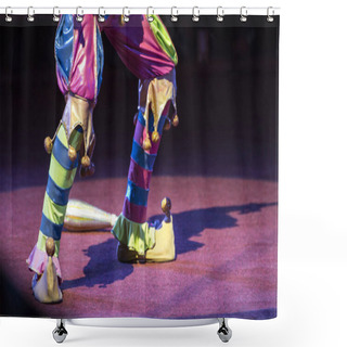 Personality  Jugglers In The Circus And Audience Shower Curtains