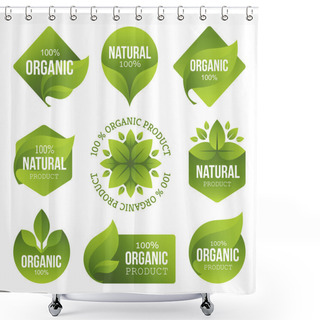 Personality  Green Organic Products Labels  Shower Curtains