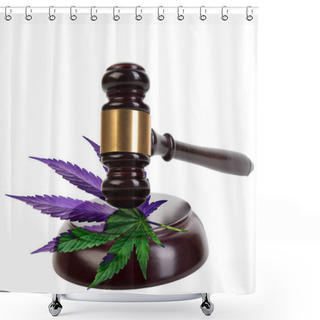Personality  Legality Of Cannabis, Legal And Illegal Cannabis On The World. Law Concept. Shower Curtains