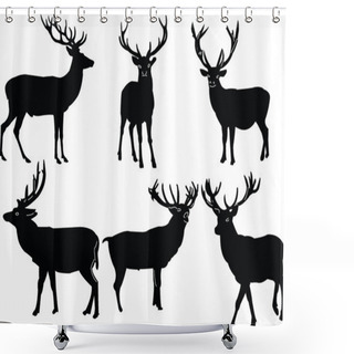 Personality  Deers Collection Shower Curtains