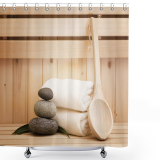 Personality  Finnish Sauna , Welness And Spa Accessories Shower Curtains